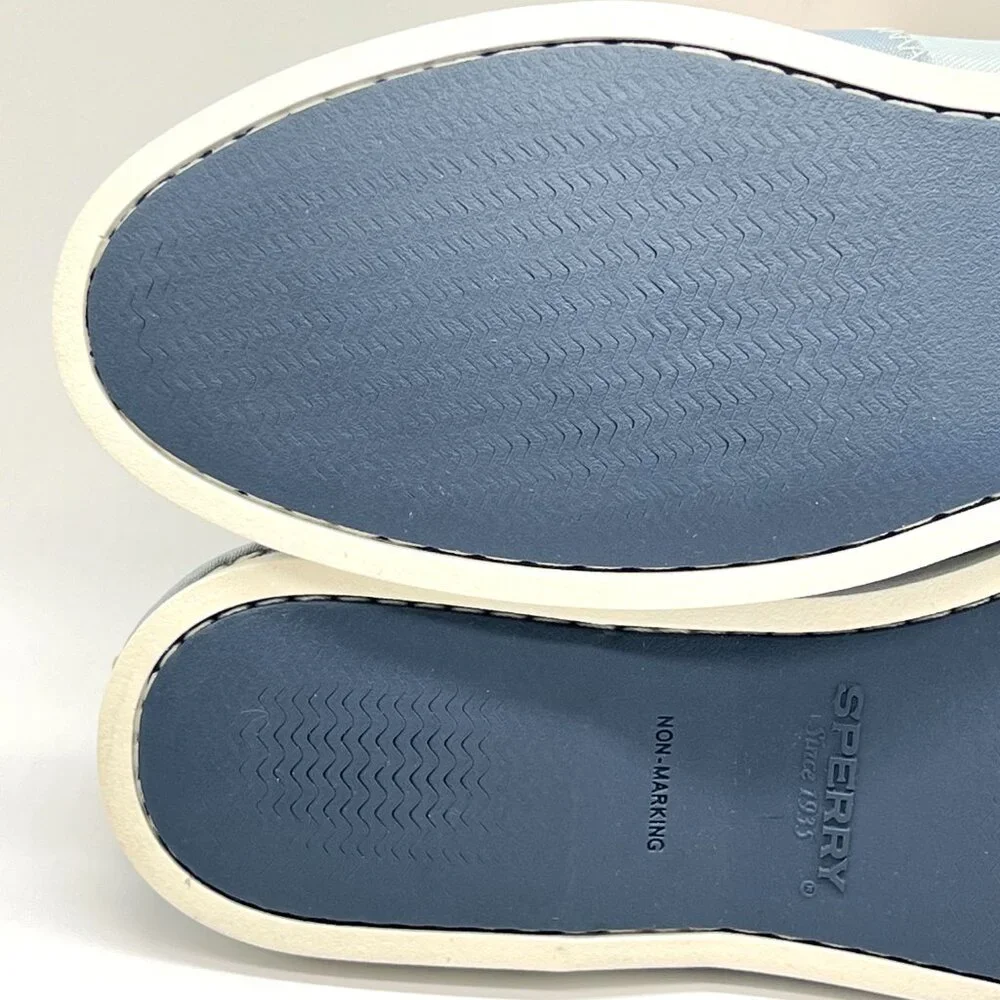 New SPERRY Womens Size 12 12M Blue And‎ Pink Pastel Boat Shoes Loafers Flats